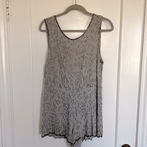 Free People grey sequined romper
